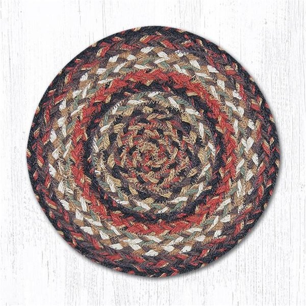 Capitol Importing Co Terracotta Miniature Swatch Round Rug, 10 in. 46-990